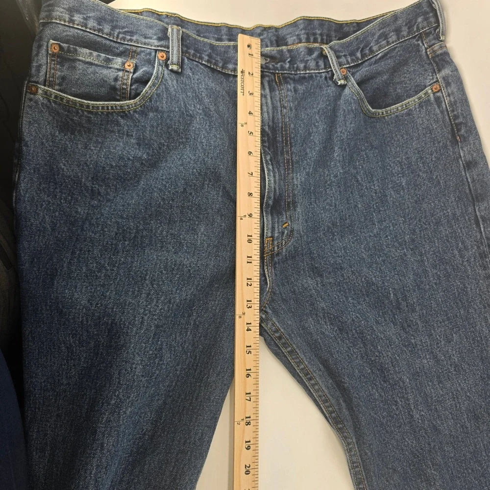 Levi's 550 Relaxed Fit Jeans Men 44x29 Blue Medium Wash Tapered Leg Denim